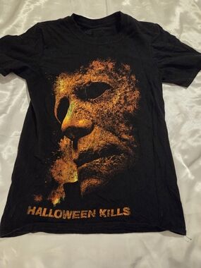 Halloween Kills Michael Myers Graphic T-Shirt Women Size XS Horror Movie Tee